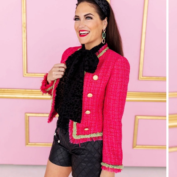 Pink and Green Pink Blazer - Picture 8 of 12